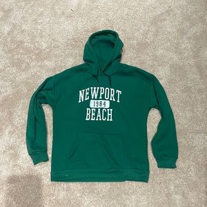 Green Newport Beach Hoodie